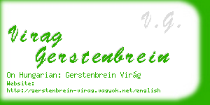 virag gerstenbrein business card